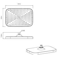 Душевая система Vincea Inspire с термостатом Черная матовая арт-VSFW-321MT1MB — фото 10, Встраиваемые душевые комплекты