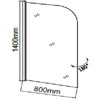 Товар: Шторка на ванну Grossman 80 Хром стекло с узором арт-GR-100P - фото 3 Шторка на ванну Grossman 80 Хром стекло с узором арт-GR-100P — фото 3, Шторки для ванной распашные