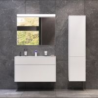 Товар: Тумба под раковину AM.PM Inspire V2.0 100 подвесная Белая матовая арт-M50AFHX1003WM - фото 8 Тумба под раковину AM.PM Inspire V2.0 100 подвесная Белая матовая арт-M50AFHX1003WM — фото 8, Тумбы под раковину