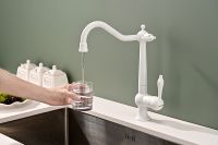 Товар: Смеситель для кухни Paulmark Retro Белый матовый арт-Re213226-431 - фото 4 Смеситель для кухни Paulmark Retro Белый матовый арт-Re213226-431 — фото 4, Смесители для кухни