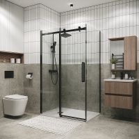 Душевой уголок Grossman Classic 110х90 профиль Графит сатин стекло прозрачное арт-120.K33.04.1190.42.00 — фото 1, Прямоугольные душевые уголки