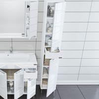 Шкаф пенал СанТа Родос 30 Белый арт-506002 — фото 3, Пеналы для ванной комнаты