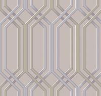 Обои LOYMINA Clair Винил на флизелине (1*10,05) Серый/Серебряный, Геометрия арт-CLR3 006 — фото 2, Обои для стен