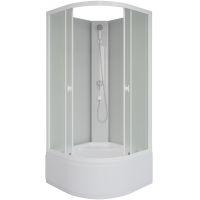 Душевая кабина Niagara Promo 80x80 без гидромассажа арт-P80/40/MT/BK — фото 2, Душевые кабины