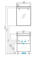 Тумба под раковину Aquaton Америна 56 Н Белая глянцевая арт-1A169201AM010 — фото 7, Тумбы под раковину