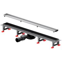 Душевой лоток AM.PM MasterFlow 80 с решеткой Хром матовый / под плитку Tile арт-W01SC-U11-080-04SB — фото 2, Душевые лотки