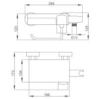 Гигиенический душ со смесителем Gappo Gyron Хром Белый арт-G7296 — фото 11, Гигиенические души