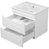 Тумба с раковиной Misty Бриз 60 подвесная Белая матовая арт-УТ000023903 — фото 4, Тумбы с раковиной