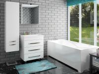 Зеркальный шкаф Эстет Monaco 70 Белый арт-ФР-00002238 — фото 3, Зеркальные шкафы в ванную