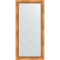 Зеркало Evoform Exclusive-G 158х76 с гравировкой в багетной раме - Римское золото 88 мм арт-BY 4275 — фото 1, Зеркала в ванную комнату