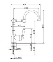 Смеситель для кухни Migliore Ermitage Хром арт-18225 — фото 2, Смесители для кухни