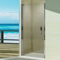 Душевая дверь в нишу WeltWasser WW600 K1 90 профиль Хром стекло прозрачное арт-10000002732 — фото 1, Распашные душевые двери