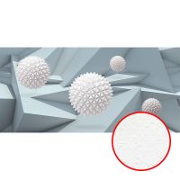 Фреска Ortograf 3D 33257 Фактура бархат FX Флизелин (5,7*2,7) Серый/Белый, Абстракция арт-33257 (бархат FX) — фото 1, Фрески