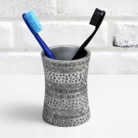 Стакан для зубных щеток WasserKRAFT Salm Серый арт-K-7628 — фото 1, Стаканы для зубных щеток