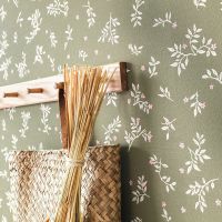 Обои Caselio Danae Винил на флизелине (53*10,05) Зеленый, Листья/Цветы арт-103647240 — фото 2, Обои для стен