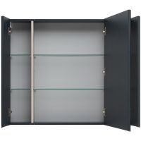 Зеркальный шкаф Aquanet Алвита New 100 Антрацит арт-277543 — фото 4, Зеркальные шкафы в ванную