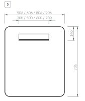 Товар: Зеркало Ravak Strip 60 с подсветкой Черное арт-X000001570 - фото 5 Зеркало Ravak Strip 60 с подсветкой Черное арт-X000001570 — фото 5, Зеркала в ванную комнату