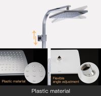 Душевая система Gappo G07 с термостатом Белая Хром арт-G2407-50 — фото 3, Душевые стойки