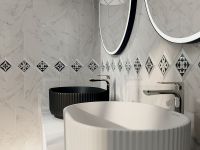 Керамический декор Kerama Marazzi Келуш 3 грань черно-белый 9,8х9,8 см арт-TOC006 — фото 4, Керамическая плитка