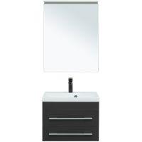 Комплект мебели для ванной Aquanet Верона 58 подвесной Черный матовый арт-287636 — фото 2, Комплекты мебели для ванной