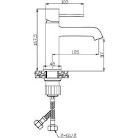 Смеситель для раковины Orange Karl Хром арт-M05-021cr — фото 9, Смесители для раковины