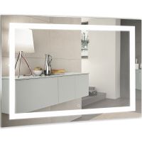 Зеркало Silver Mirrors Livia 100 с подсветкой с сенсорным выключателем и подогревом арт-ФР-00002240 — фото 1, Зеркала в ванную комнату