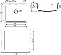 Товар: Кухонная мойка Milacio Murcia 60 Cuarzo Серый металлик арт-MC.77013 - фото 4 Кухонная мойка Milacio Murcia 60 Cuarzo Серый металлик арт-MC.77013 — фото 4, Кухонные мойки