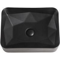 Раковина-чаша Orange 46 Черная матовая арт-B02-460mb — фото 3, Раковины накладные