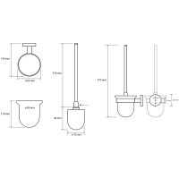 Товар: Ершик для унитаза Bemeta Sablo Золото матовое арт-160113017 - фото 2 Ершик для унитаза Bemeta Sablo Золото матовое арт-160113017 — фото 2, Ершики для унитаза