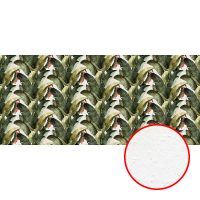 Фреска Ortograf Oasis 32767 Фактура бархат FX Флизелин (6*2,7) Белый/Зеленый, Листья арт-32767 (бархат FX) — фото 1, Фрески