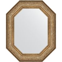 Зеркало Evoform Polygon 80х65 в багетной раме - Виньетка античная бронза 109 мм арт-BY 7250 — фото 1, Зеркала в ванную комнату
