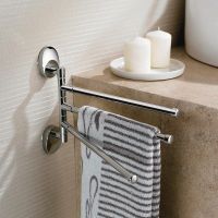 Полотенцедержатель Haiba тройной поворотный Хром арт-HB1613 — фото 2, Полотенцедержатели