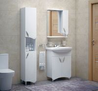 Зеркало со шкафом Corozo Кентис 60 с подсветкой Белое арт-SD-00000288 — фото 3, Зеркальные шкафы в ванную