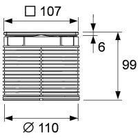 Решетка для душевого трапа Tece Drainpoint S Quadratum 11x11 Полированная нержавеющая сталь арт-3660007 — фото 2, Решетки для лотков и трапов