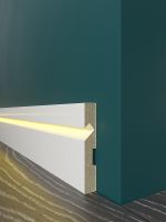 Плинтус Evrowood 2000x100x16 мм арт-PN 103 led — фото 3, Плинтуса напольные