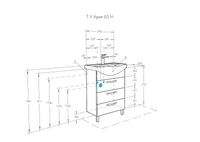 Тумба под раковину Aquaton Ария 65 Н Белая арт-1A123401AA010 — фото 7, Тумбы под раковину