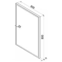 Зеркало Бриклаер Лофт 60 с подсветкой Черное с бесконтактным выключателем арт-4627125415623 — фото 6, Зеркала в ванную комнату