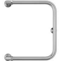 Водяной полотенцесушитель Terminus П-образный (1) 500х400 Хром, боковое подключение, G 1" НР арт-4620768881459 — фото 2, Водяные полотенцесушители