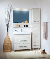 Зеркало Бриклаер Чили 70 с подсветкой Светлая лиственница арт-4627125414947 — фото 3, Зеркала в ванную комнату