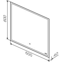 Зеркало AM.PM Spirit v2.0 60 с подогревом с подсветкой и сенсорным выключателем арт-M71AMOX0601SA — фото 10, Зеркала в ванную комнату