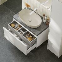 Товар: Тумба под раковину Kerama Marazzi Modula 80 MO.80.1+1\WHT подвесная Белая глянцевая арт-MO.80.1+1\WHT - фото 3 Тумба под раковину Kerama Marazzi Modula 80 MO.80.1+1\WHT подвесная Белая глянцевая арт-MO.80.1+1\WHT — фото 3, Тумбы под раковину