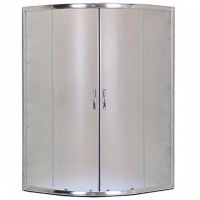 Душевой уголок Aquanet SE-900Q-Short 90x90 профиль Хром стекло с узором арт-211297 — фото 1, Душевые уголки четверть круга