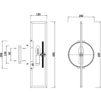 Товар: Настенный светильник Maytoni Modern Marmo Золото арт-MOD099WL-01G - фото 3 Настенный светильник Maytoni Modern Marmo Золото арт-MOD099WL-01G — фото 3, Бра