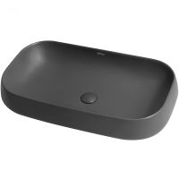 Раковина-чаша Abber Rechteck 71 Серая матовая арт-AC2210MG — фото 1, Раковины накладные