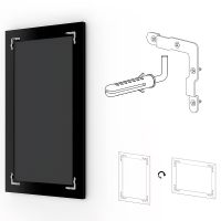 Зеркало Evoform Exclusive 112х52 с фацетом в багетной раме - Орех 65 мм арт-BY 1147 — фото 4, Зеркала в ванную комнату