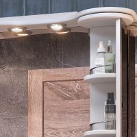 Зеркало со шкафом Vigo Callao 70 с подсветкой Белое арт-zsh.CAL.70.El — фото 2, Зеркальные шкафы в ванную