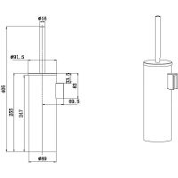 Ершик для унитаза Allen Brau Priority Хром арт-6.31A09-00 — фото 4, Ершики для унитаза