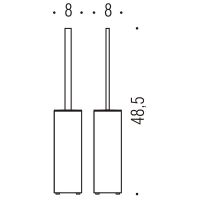 Ершик для унитаза Colombo Design Look Золото матовое арт-B1606.OM — фото 2, Ершики для унитаза