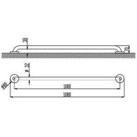 Поручень Nofer Белый арт-15054.100.W — фото 2, Поручни для ванной