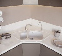 Кухонная мойка Domaci Бьелла DMC-14 арт-DMC-14-331 белая — фото 3, Кухонные мойки